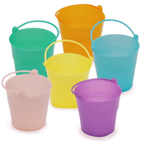 Mini Plastic Buckets (Pack of 6) – Kids Hands On
